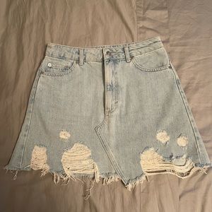 Top shop jean skirt